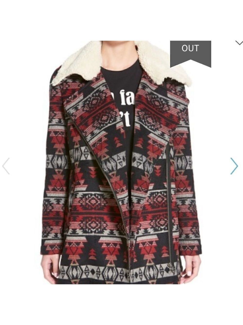 Nordstrom Off-Center Zip Moto Jacket